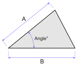 triangle calculé par un angle et 2 longueurs