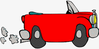 gaz d'échappement de voiture