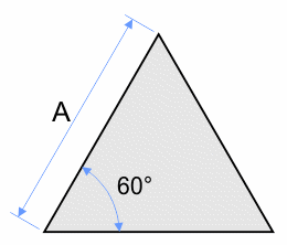 Calcul du triangle équilatéral