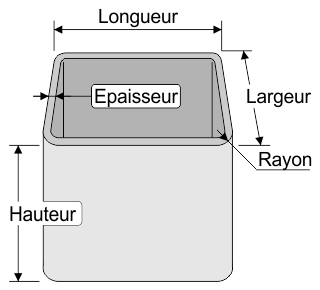 tube carré