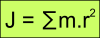 Formule du moment d'inertie